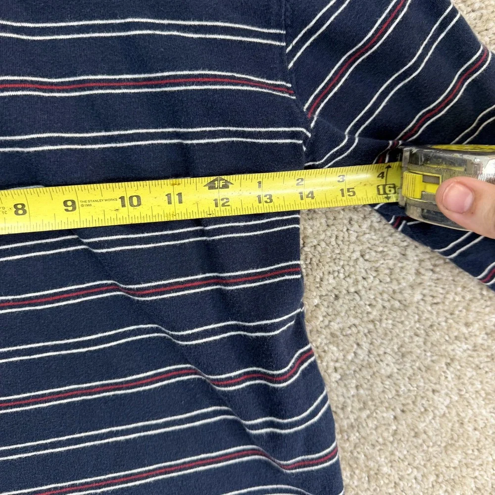 The Children's Place Polo Shirt Kids Small 5-6 Blue Stripe Long Sleeve Cotton